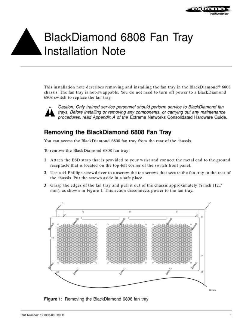 Extreme Networks BlackDiamond 6808 Installation and operation manual Extreme Networks BlackDiamond 6808 Installation and operation manual