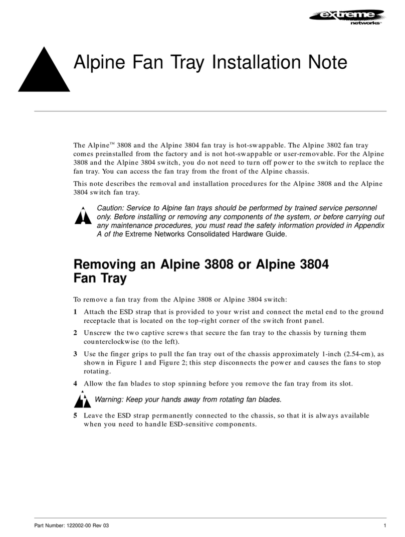 Extreme Networks Alpine 3802 Installation note