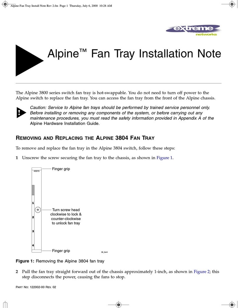 Extreme Networks Alpine 3804 installation guide Extreme Networks Alpine 3804 installation guide