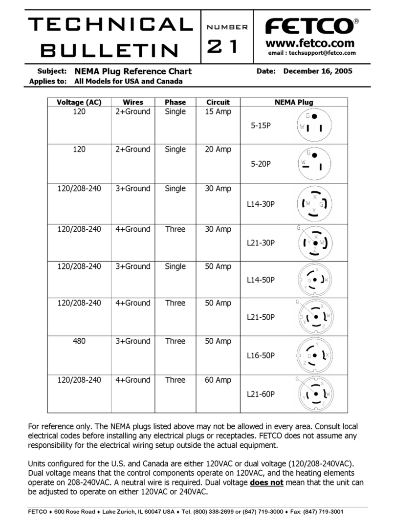Fetco 5-15P Technical bulletin
