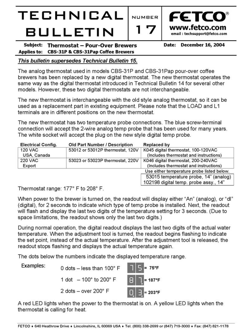 Fetco CBS-31P Service manual