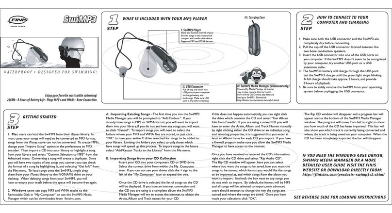 FINIS SwiMP3 instructions