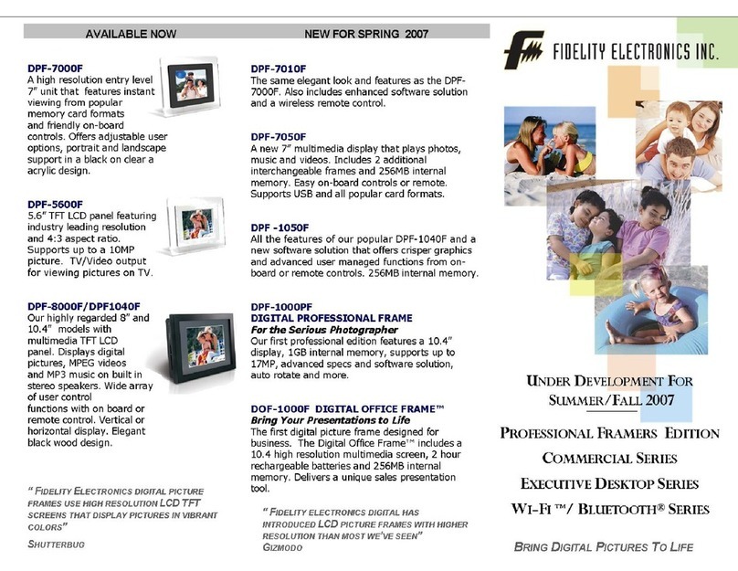 Fidelity Electronics DPF-5600F Brochure & specs