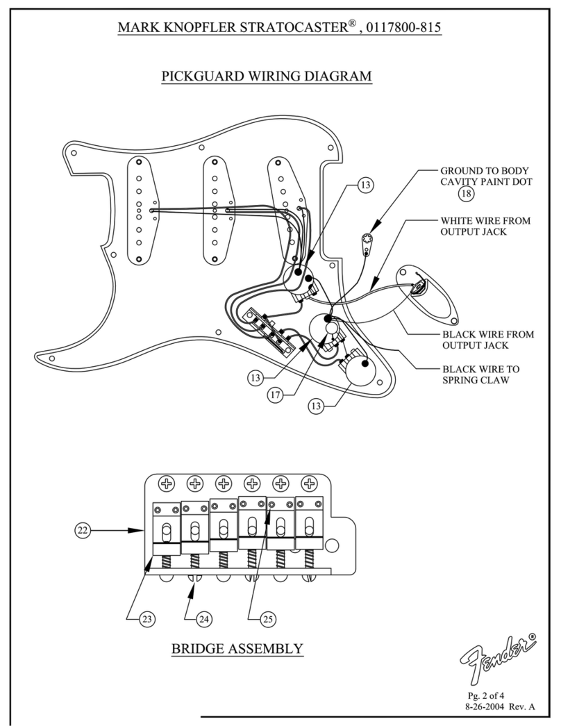 Fender Mark Knopfler Stratocaster Wiring diagram