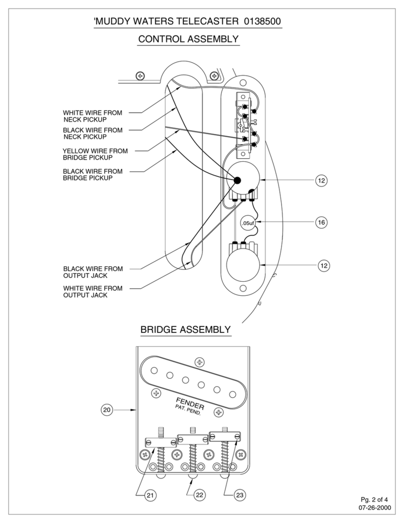 Fender Muddy Waters Telecaster Assembly