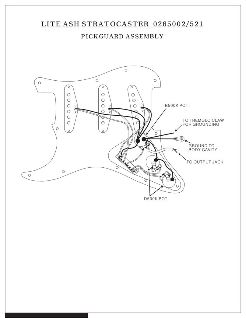 Fender Lite Ash Stratocaster Wiring diagram