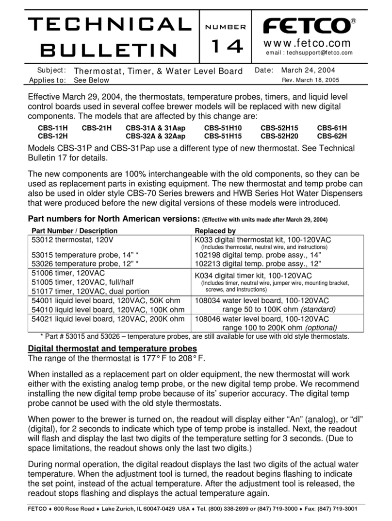 Fetco CBS-11H Service manual