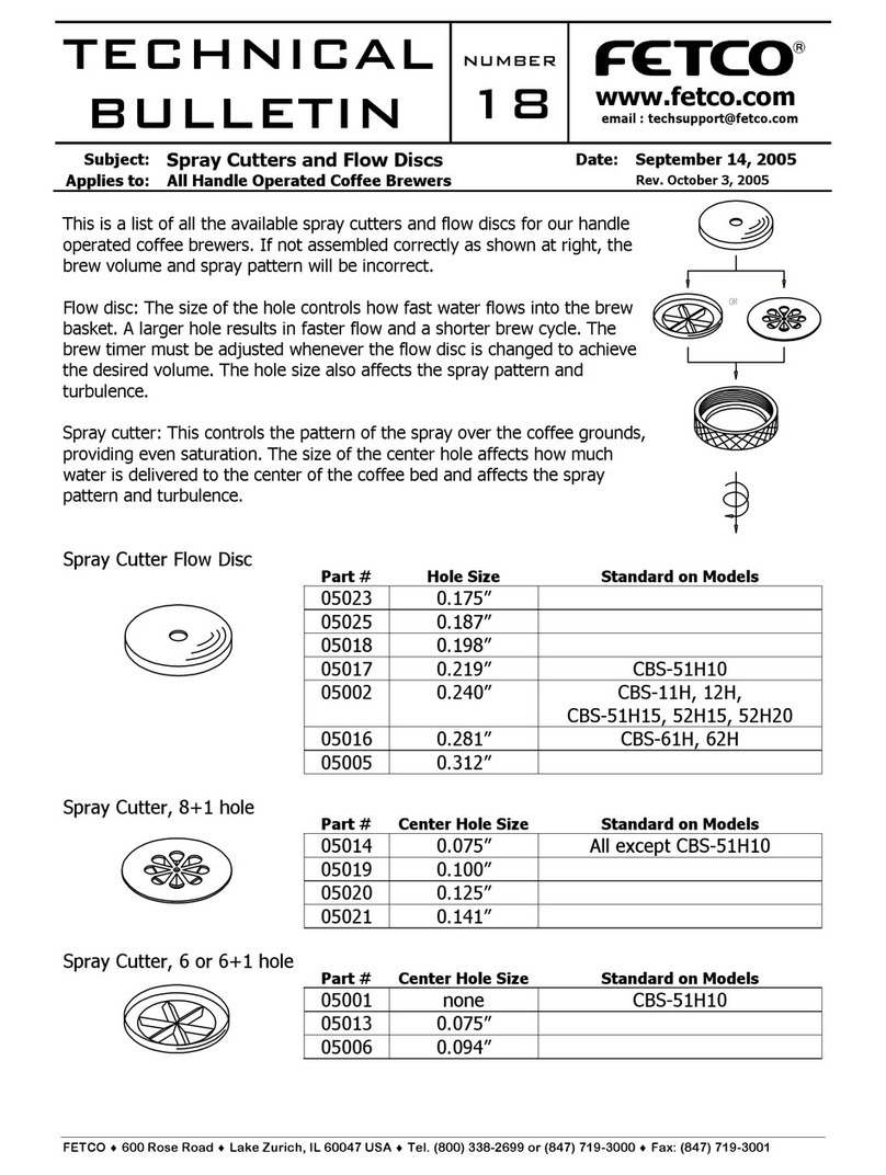 Fetco CBS-11H Service manual
