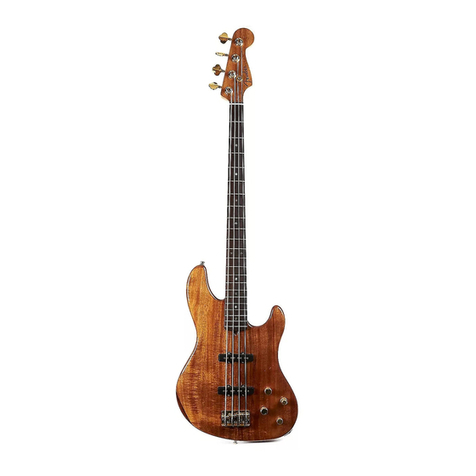 Fender VICTOR BAILEY JAZZ BASS User manual Fender VICTOR BAILEY JAZZ BASS User manual