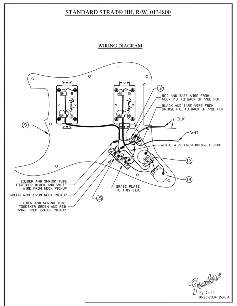 Fender Standard Stratocaster Wiring diagram