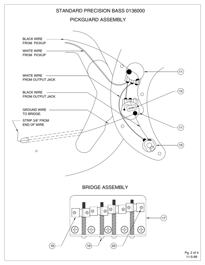 Fender Standard Precision Bass Assembly