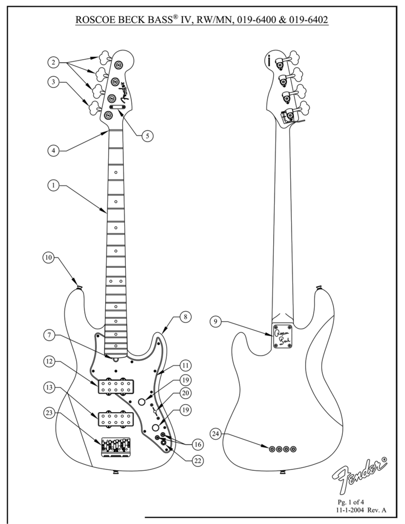 Fender Roscoe Beck Bass IV brochure