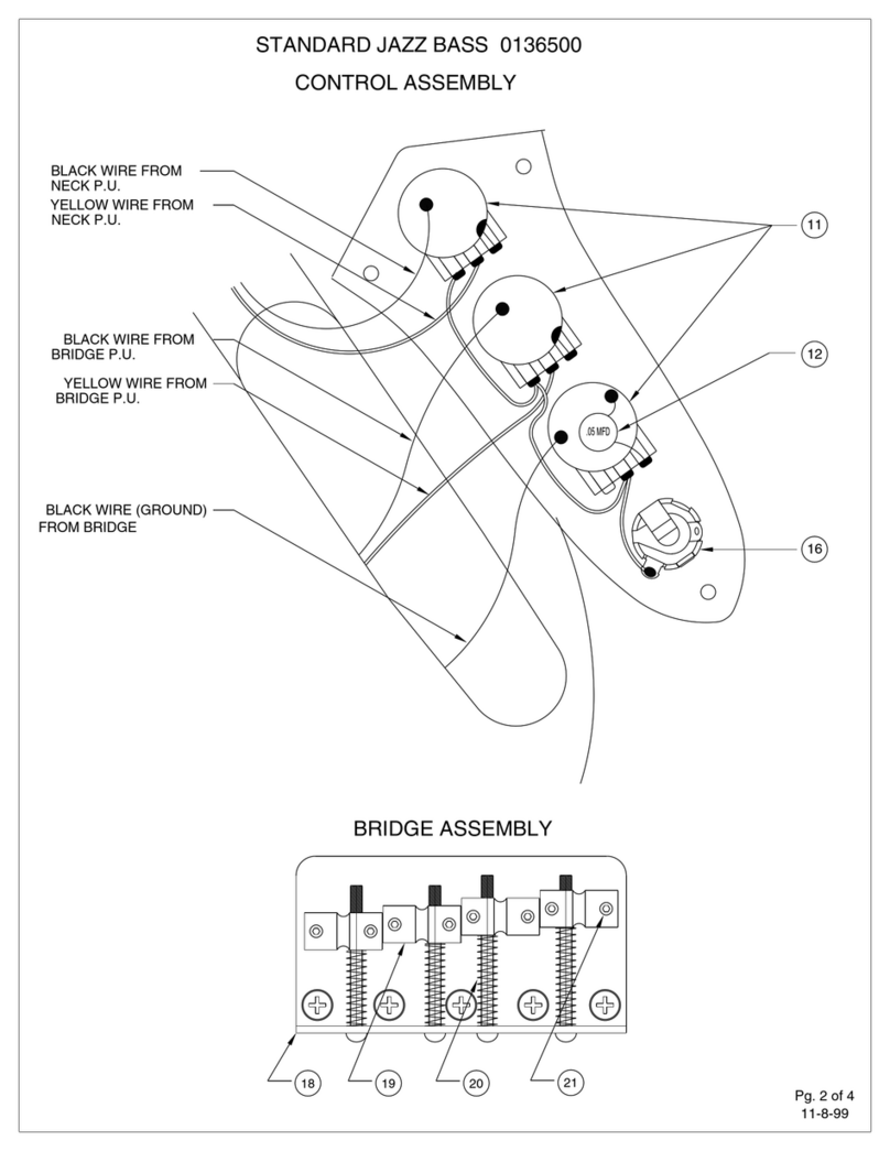 Fender Standard Jazz Bass Assembly