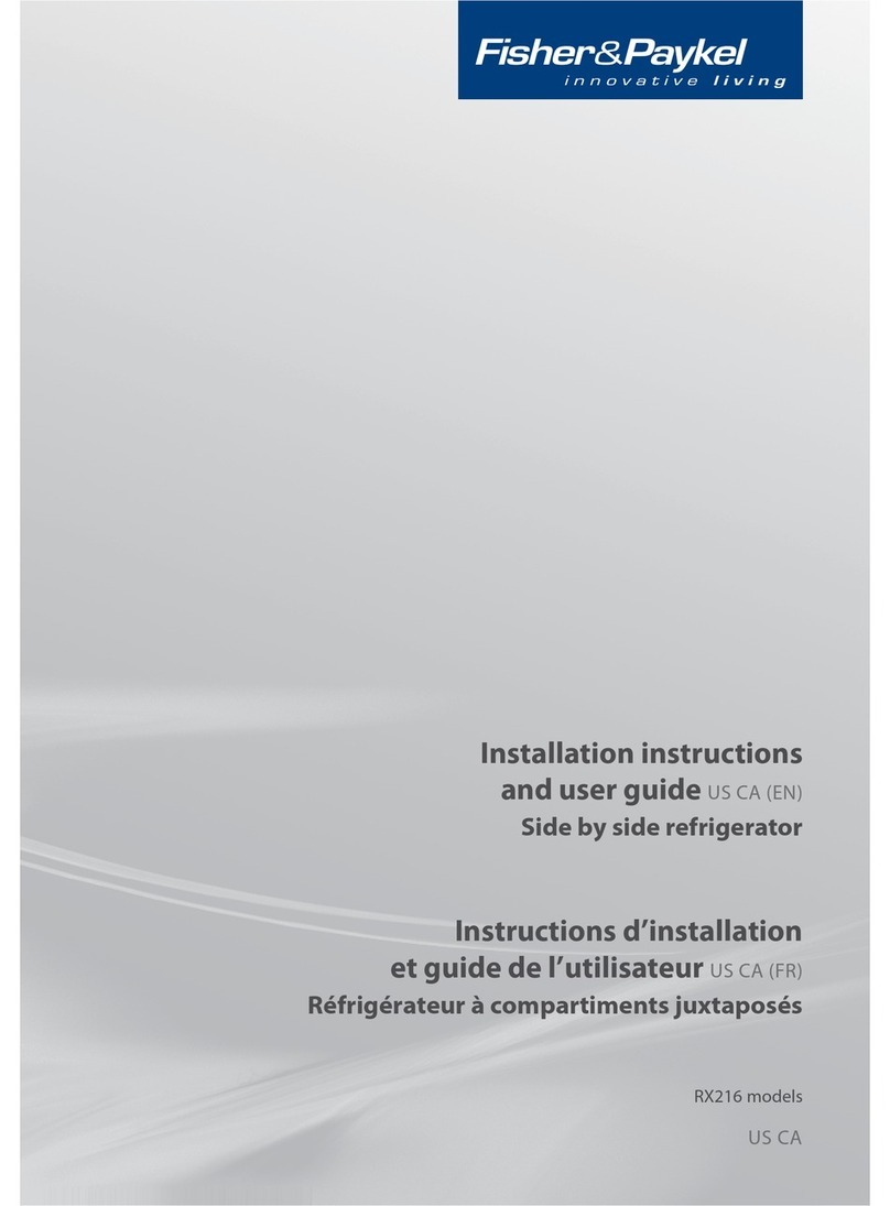 Fisher & Paykel RX216DT7XV2 Installation instructions and user guide