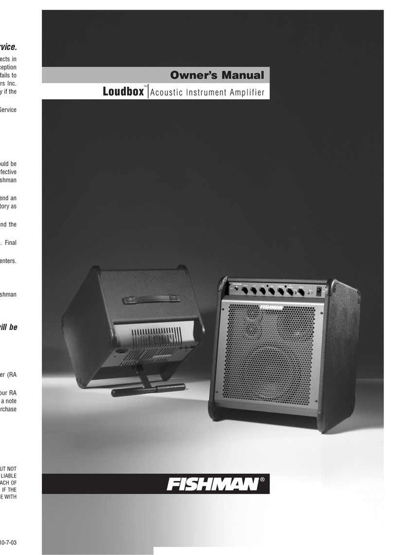 Fishman Loudbox owner's manual