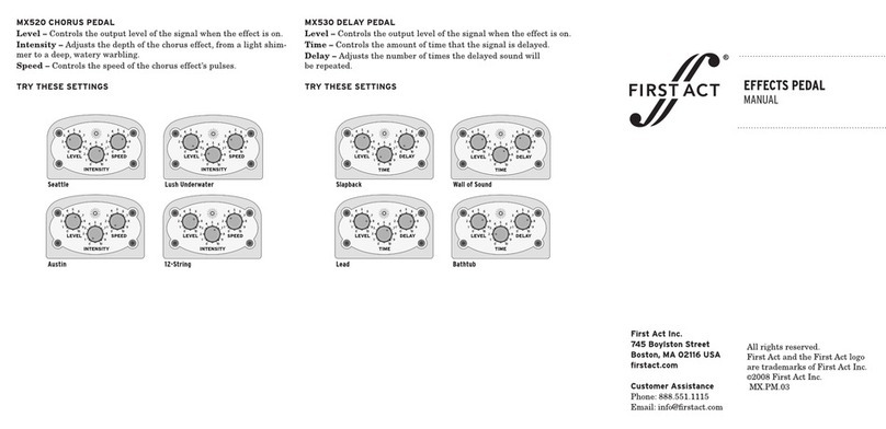 First Act MX520 User manual