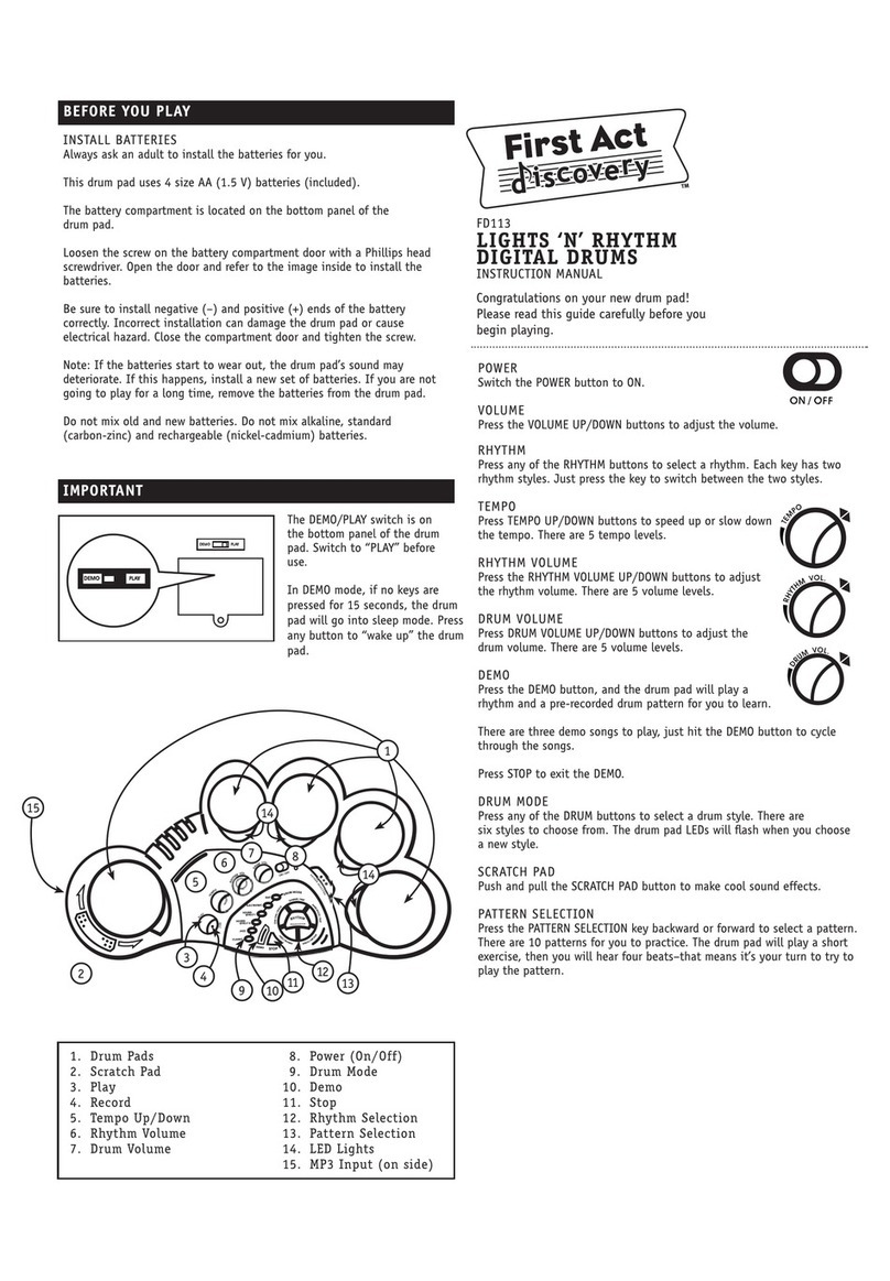 First Act Discovery FD113 instruction manual
