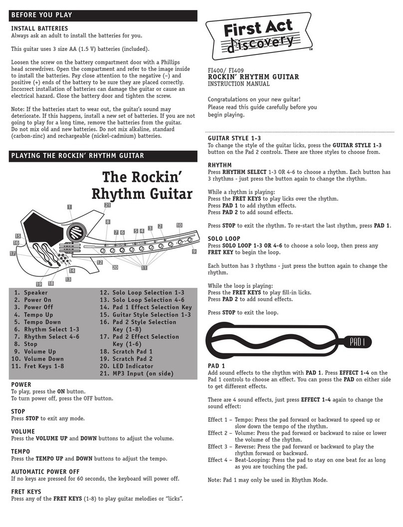 First Act Discovery FI400 instruction manual