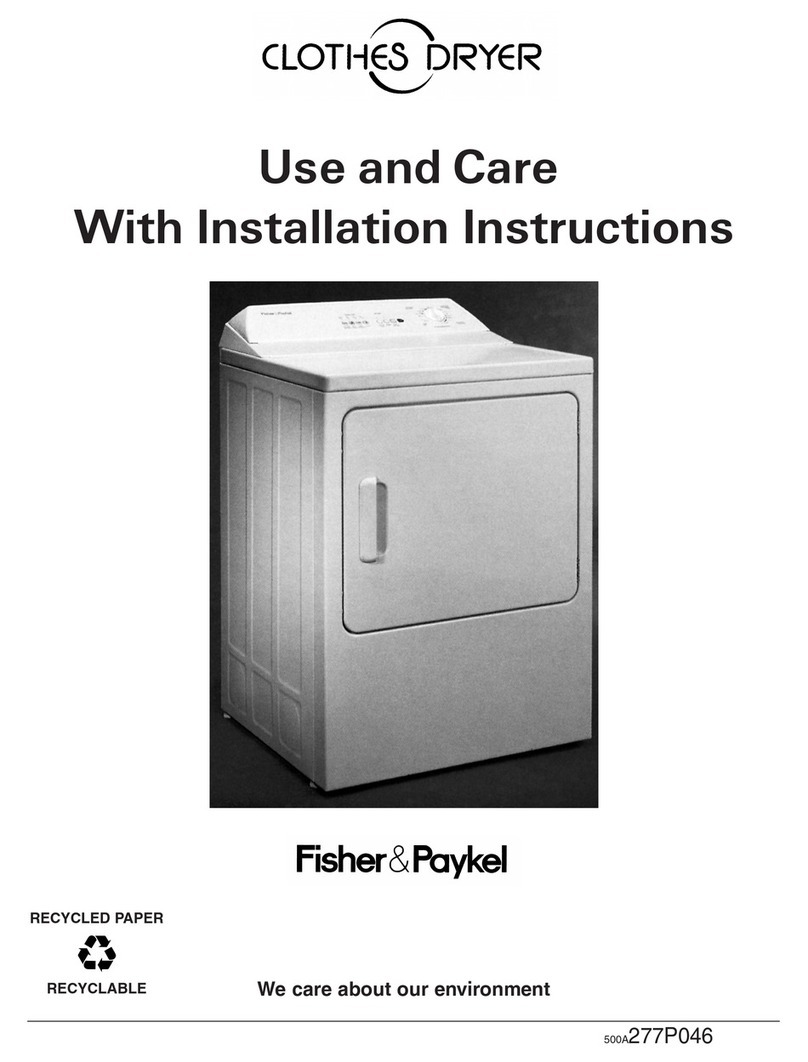 Fisher & Paykel DE09 Technical manual