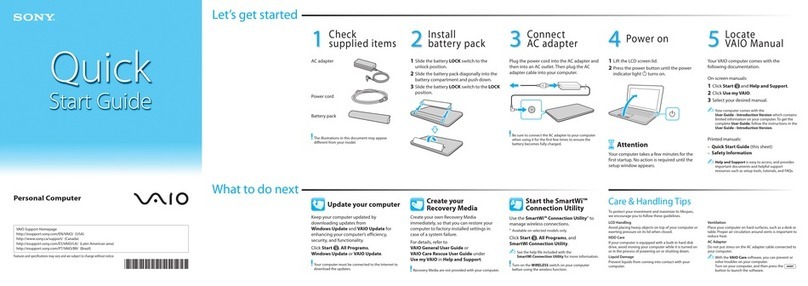 Sony VPCEE41FX User manual