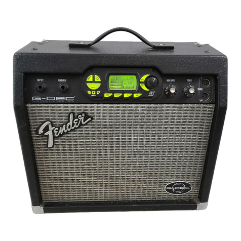 Fender G-DEC Quick start guide Fender G-DEC Quick start guide