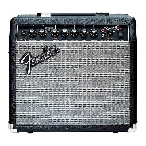 Fender Frontman 15G Quick start guide