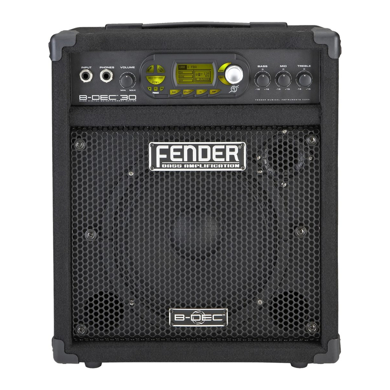 Fender Amp B-DEC 30 MIDI guide