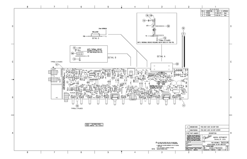 Fender Acoustasonic 30 DSP Service Diagram