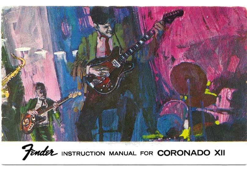 Fender Coronado XII instruction manual