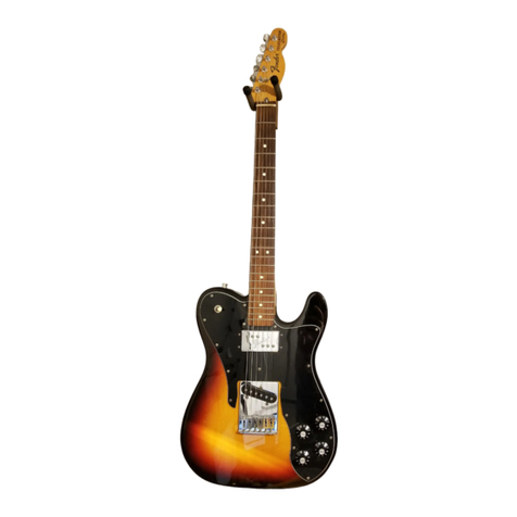 Fender Classic Series 72 Telecaster Custom User manual Fender Classic Series 72 Telecaster Custom User manual
