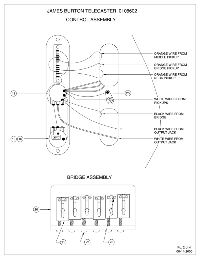 Fender James Burton Telecaster Diagram
