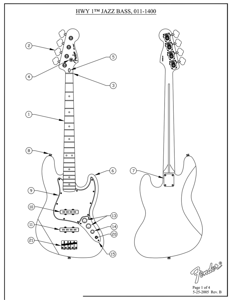 Fender Highway One Jazz Bass Diagram