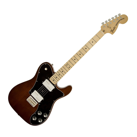 Fender 72 Telecaster Deluxe owner's manual
