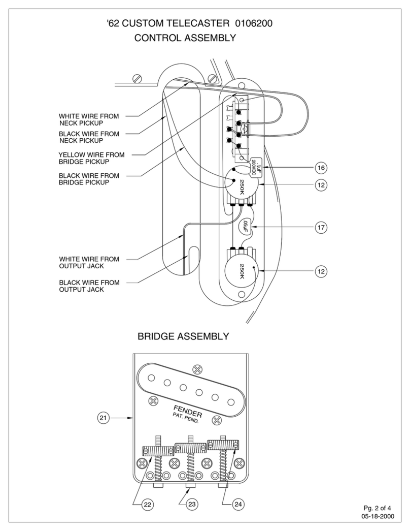 Fender 62 Custom Telecaster Assembly