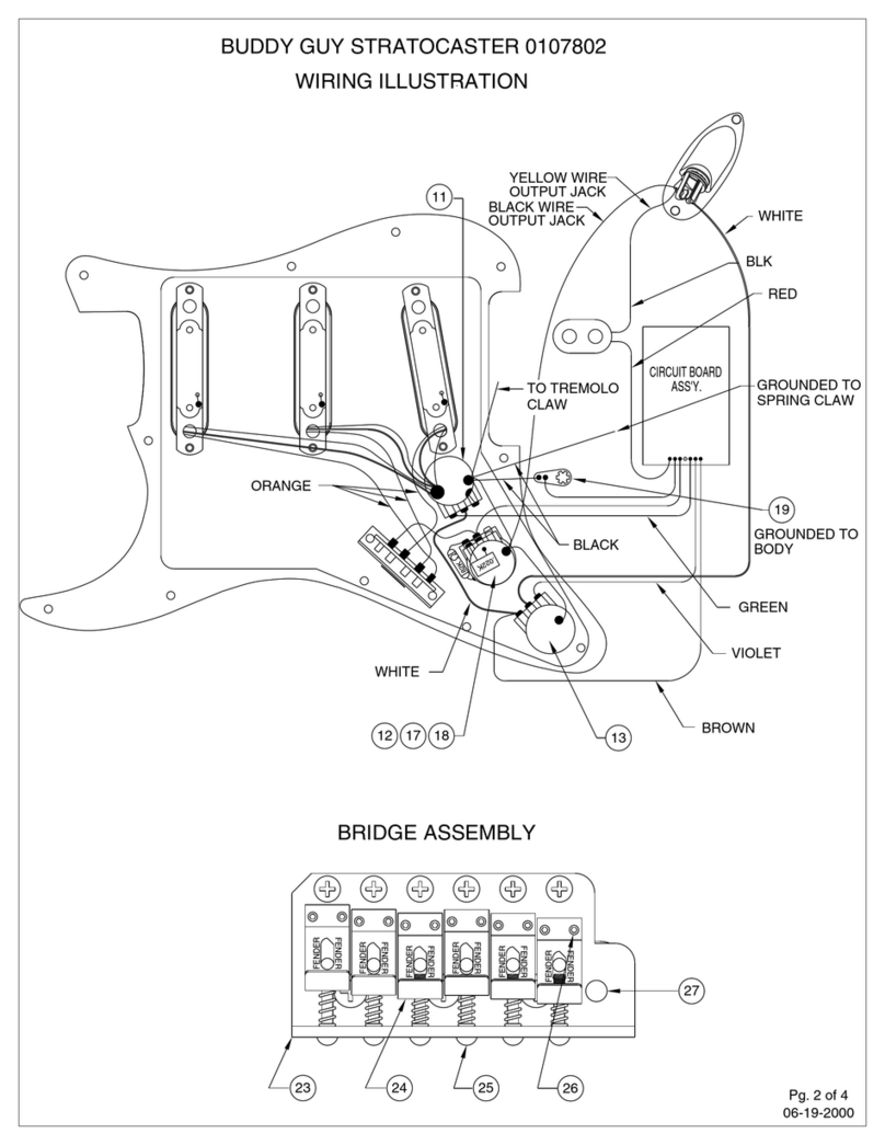 Fender Buddy Guy Stratocaster Wiring diagram