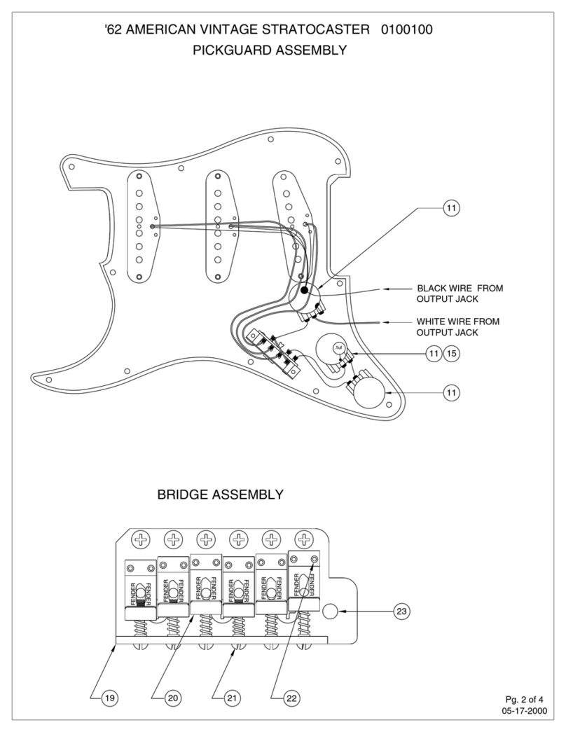 Fender American Vintage 62 Custom Telecaster Assembly