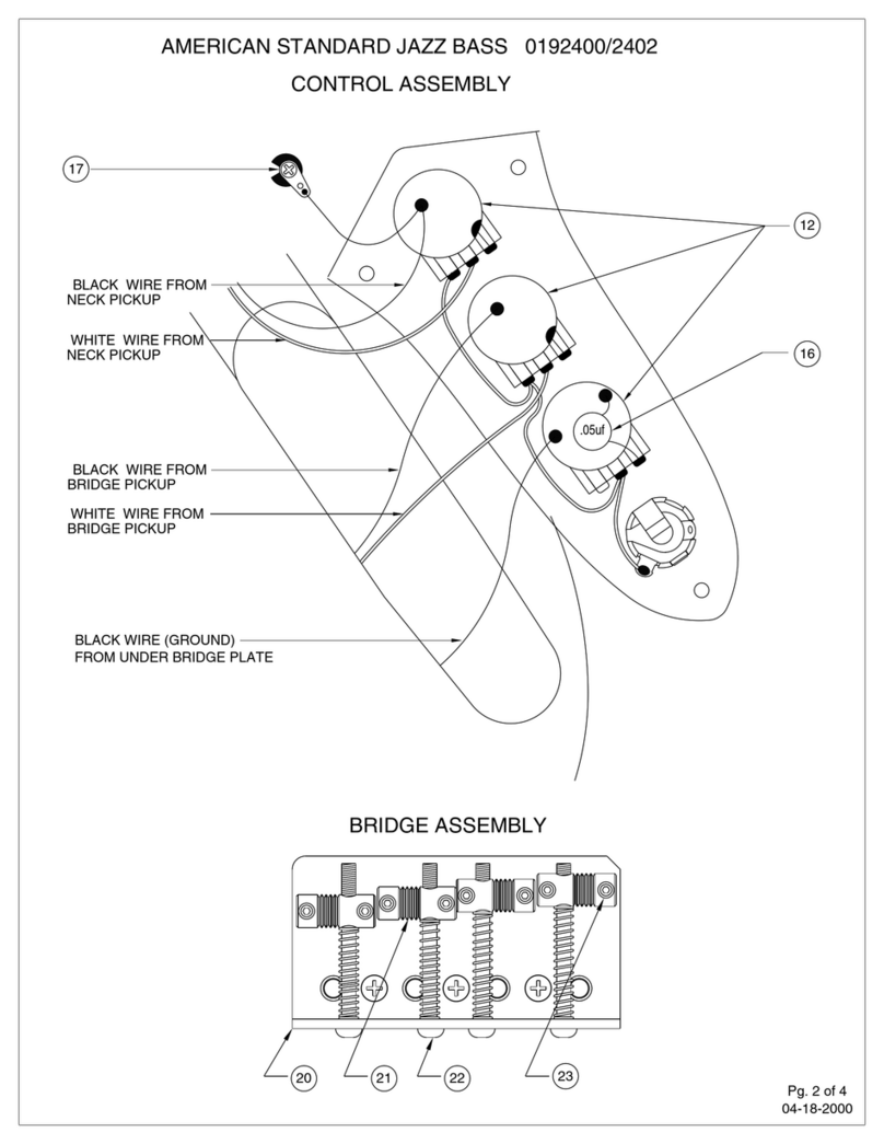 Fender American Standard Jazz Bass Assembly