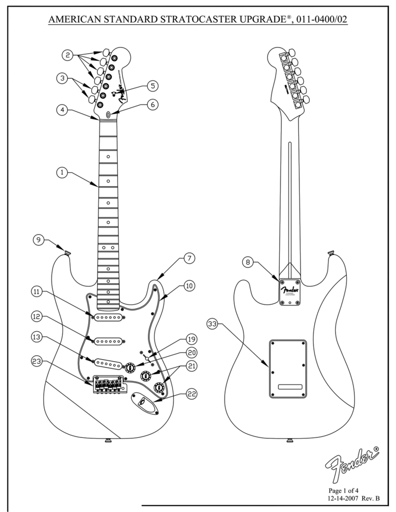 Fender American Standard Stratocaster brochure
