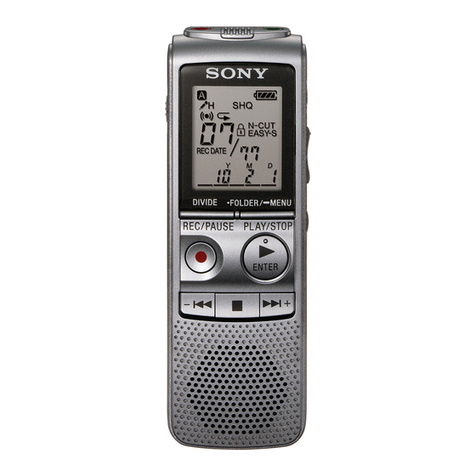 Sony ICD-BX800 operating instructions