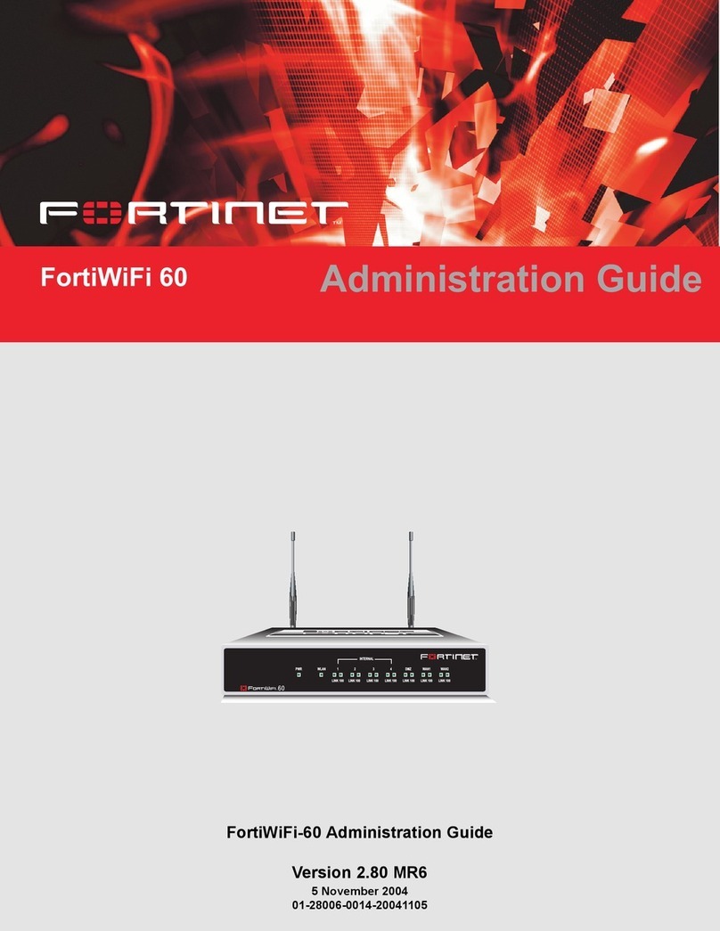 Fortinet Fortiwifi fortiwifi-60 Administration guide