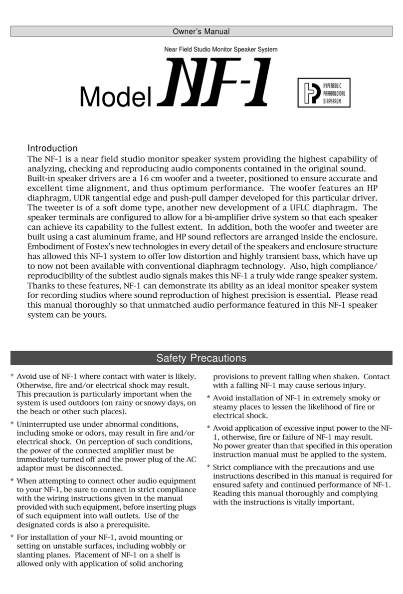 Fostex NF-1 owner's manual