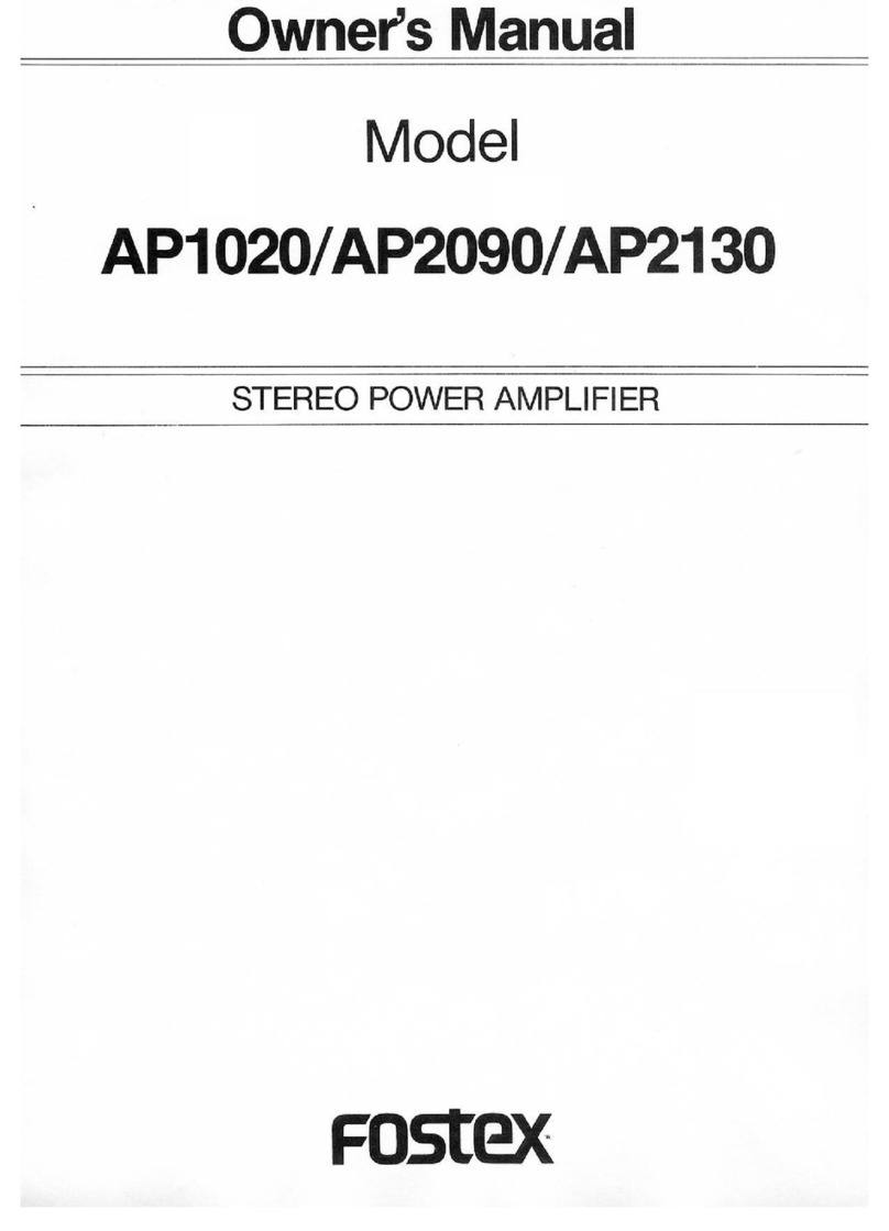 Fostex AP1020 User manual