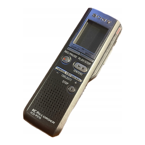 Sony ICD-SX46 - Ic Recorder User manual