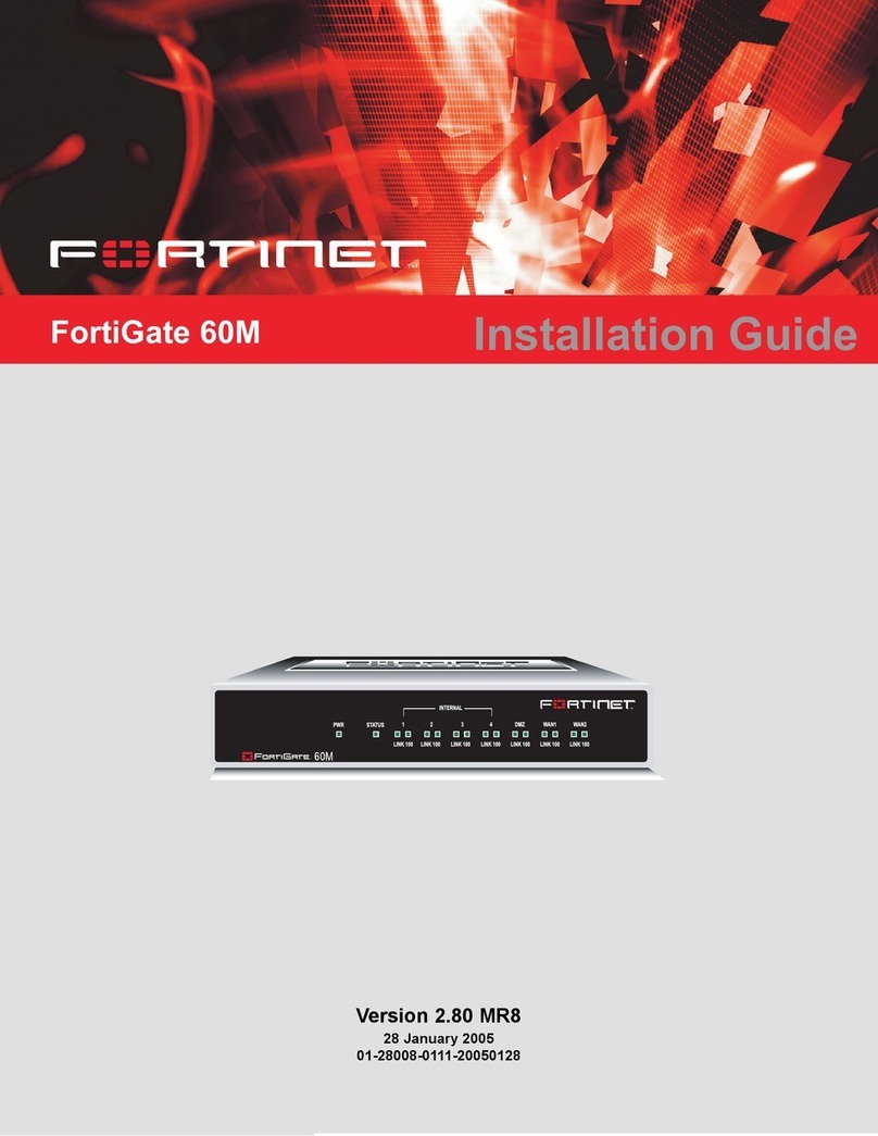Fortinet FortiGate FortiGate-60M User manual