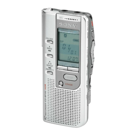 Sony ICDBM1 - Memory Stick Media Digital Voice... User manual