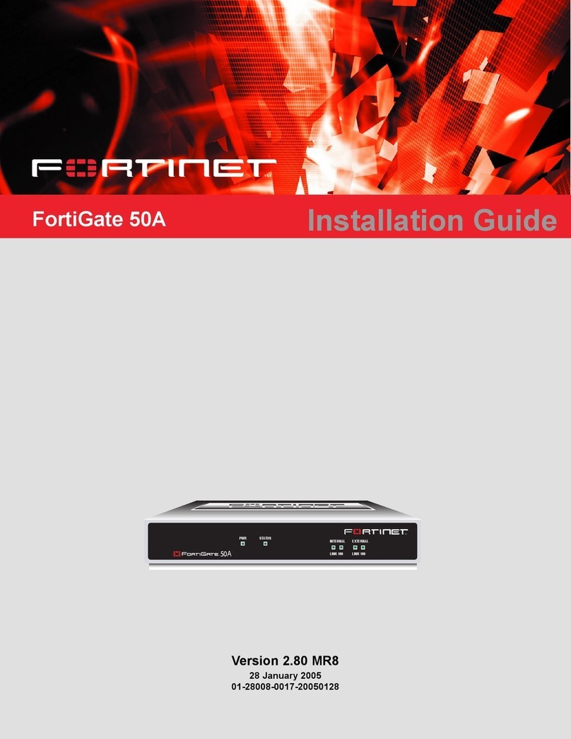 Fortinet FortiGate-50A installation guide