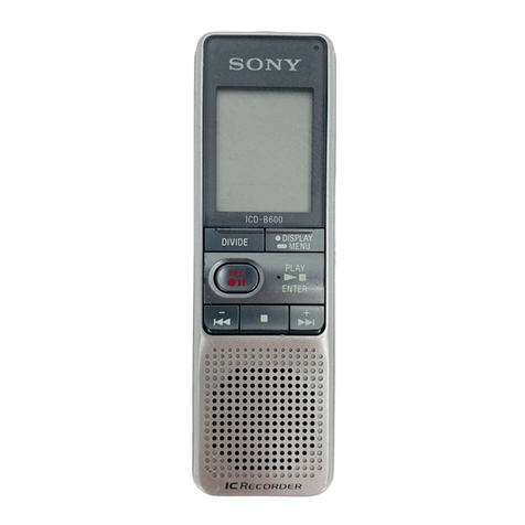 Sony ICD-B600 Marketing User manual