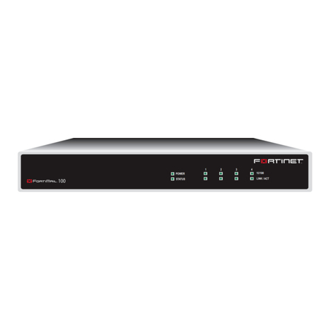Fortinet FortiMail-100 quick start guide Fortinet FortiMail-100 quick start guide
