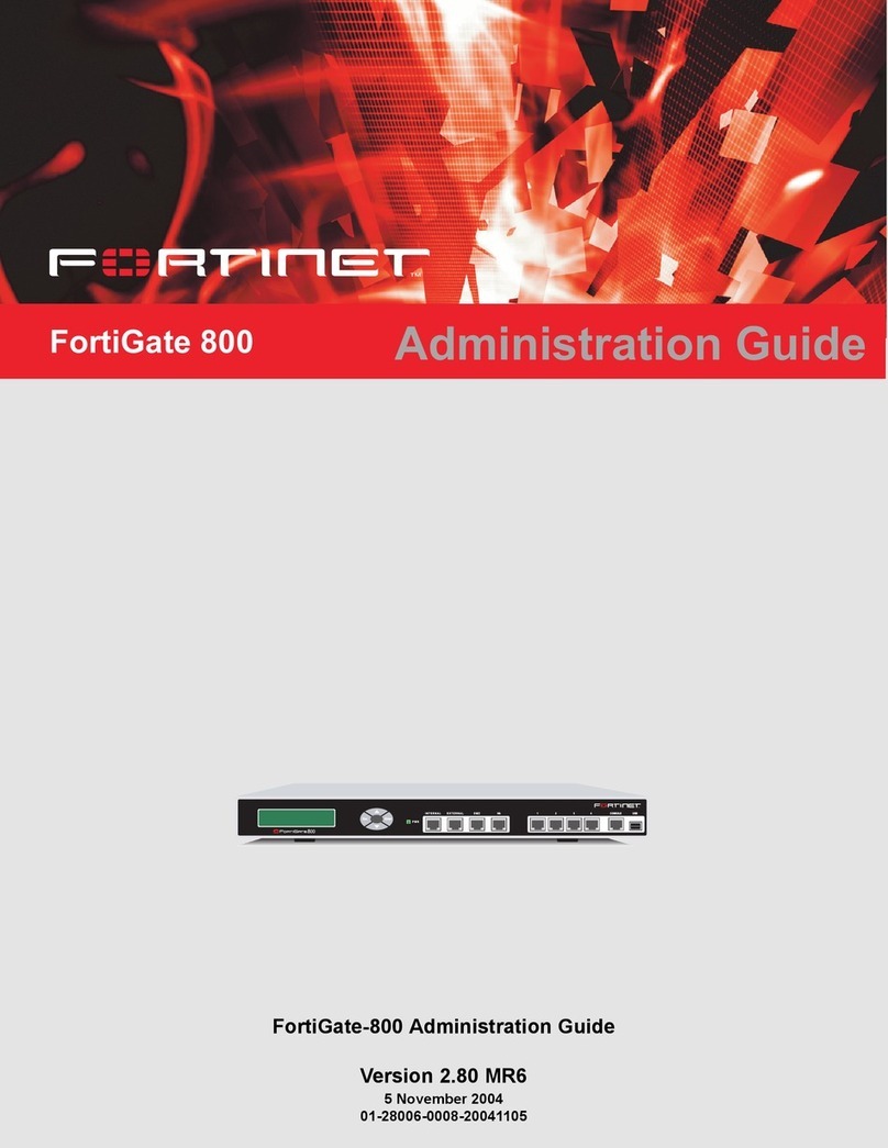 Fortinet FortiGate FortiGate-800 Administration guide