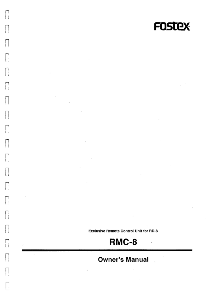 Fostex RMC-8 owner's manual
